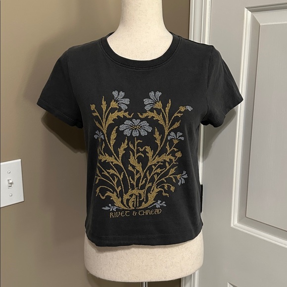 Rivet & Thread X MWL Limited Edition Botanical Graphic Tee in Coal - Picture 2 of 5